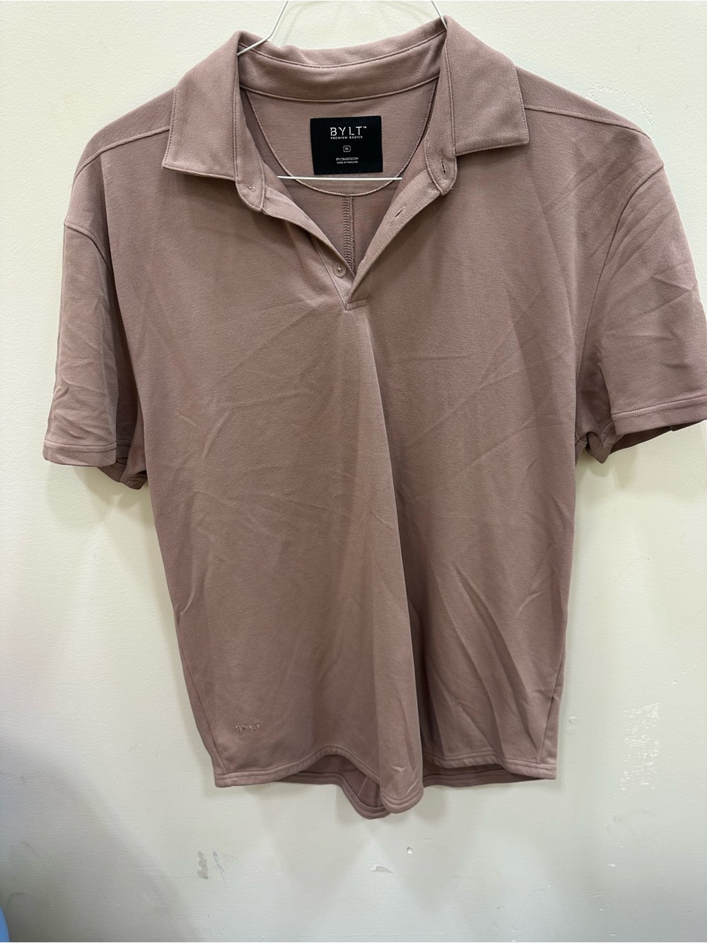 BYLT Basics Men's Polo in Dusty Mauve